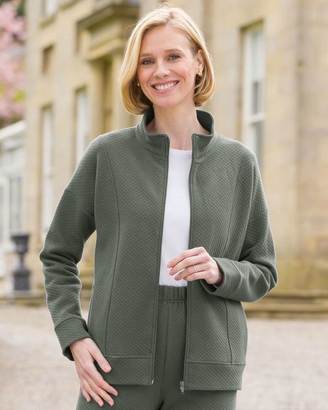 Quilted cardigan womens shop